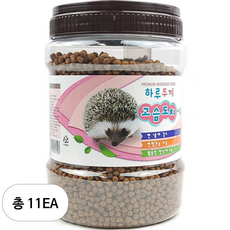 하루두끼 프리미엄 고슴도치 전용사료, 850g, 11개