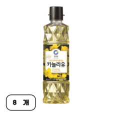 청정원 카놀라유, 900ml, 8개