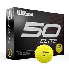 Wilson Fifty Elite 골프공 - 12팩 옐로우, 핑크 - 윌슨골프공