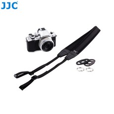 JJC 미러리스 후지 캐논 필름 카메라 숄더 넥스트랩 NS-M1BK, 1개
