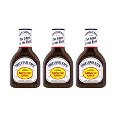 스위트 베이비 레이즈 바베큐 소스 532mL 3개입 스테이크 립아이 미국 수비드 풀드포크, 1개