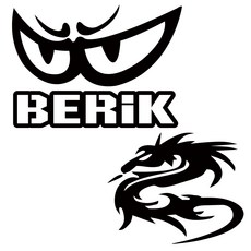 BERIK ARLEN 데칼 튜닝 스티커, 선택-1, 소, 블랙, 1개