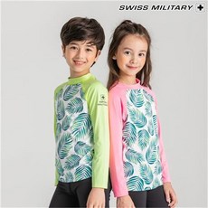 스위스밀리터리 SMR 605 아동 주니어 래쉬가드 수영복 비치웨어