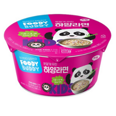 하림 푸디버디 하양라면 어린이라면 큰컵 84g x 4개, 단품