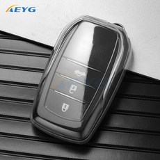 TPU 자동차 키 케이스 커버 도요타 코롤라 SE 캠리 50 55 TLC200 야리스 랜드 크루저 프라도 150 RAV4 벤자 시에나, White, 1개