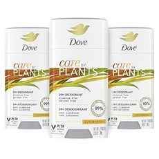 미국 도브 Dove Care by Plants 오래 지속되는 데오도란트 스틱 티트리 알루미늄 프리 2.6 Oz (73g) 3개입, 3개, 73g
