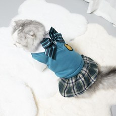 고양이옷 강아지 실내복 애견 가을옷 겨울옷 니트 원피스 세라복 교복 코스튬 스커트, 치마타입