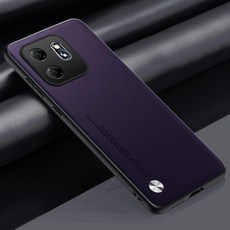 탄소 섬유 PU 가죽 커버케이스매트 충격 방지 하드 Infinix Hot 50i 용, 01 For infinix Hot 50i, 05 Dark Purple