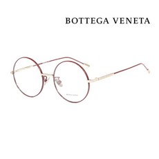 보테가베네타 명품 안경테 BV0203O 003 버건디 라운드 메탈 남자 여자 안경