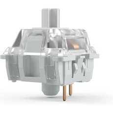 Gateron 투명 기계식 키보드 스위치(120팩) - 빠른 타이핑 및 게임을 위한 초경량 선형 35g 작동력, Clear, Clear