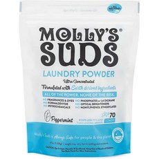 Molly's Suds 몰리스서즈 오리지널 세탁세제 런드리 파우더 페퍼민트 1.33kg Original Laundry Powder, 1개