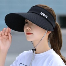 others 차양 모자 여 여름 야외 자외선 차단 자전거 캐 주 얼 에 도 잘 어 울 리 는 빈 캡 검은색