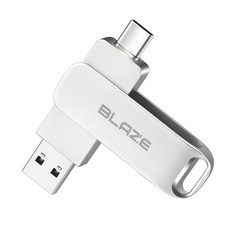 블레이즈 USB 메모리 128G C타입 USB 듀얼 아연합금 당일발송, 64G