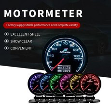 Greddy LCD 디지털 디스플레이 터보 부스트 수온 볼트 오일 프레스 레이싱 계량기 연료 압력 공기 연료 비율 게이지 7 색, 10 Ext Temp, Water Temp