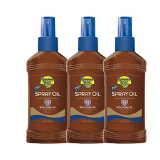 Banana Boat Protective 태닝 오일 펌프 스프레이 선스크린 SPF15 태닝 오일 Outdoor 227g, 4세트, 236ml
