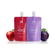 씨를 제거한 과일로 만든 몽실언니 사과즙 100ml 20포 + 프럼사과즙 20