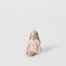 덴마크 메일레그 maileg Bunny size 2 Striped dress 유기농애착인형