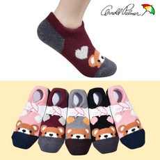 하트곰 여성용 겨울양말 캐릭터 포근포근 수면덧신