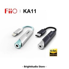 FiiO JadeAudio KA11 USB DAC AMP 헤드폰 앰프 고해상도 오디오 C타입-3.5mm 어댑터 안드로이드 및 iOS용 동글 DAD256, 01 TC Black - fiioka11