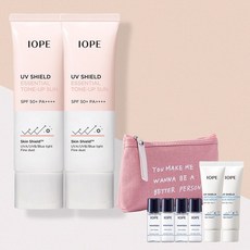 아이오페 UV 쉴드 에센셜 톤업 선 50ml x2, 없음