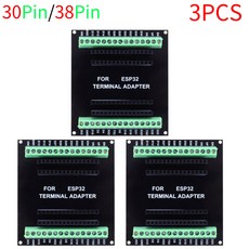 와이파이 블루투스 저전력 모듈 ESP32 확장 보드 CP2 02 NodeMCU 32S Lua 30 38 핀 GPIO in 2 브레이크아웃 보드 GPIO 0, 3PCS, 38Pin, 3개