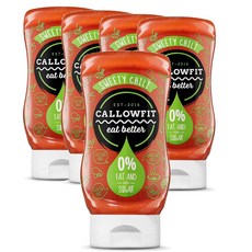 독일 캘로우핏 Callowfit 무지방 슈가프리 스위트 칠리 저칼로리 소스 300ml, 5팩