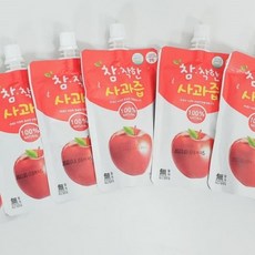[참착한사과즙] 100% 사과만 착즙 생협 납품농장 120ml 90포 참착한 사과즙, 스파우트형, 90팩
