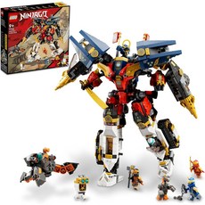 LEGO 71765 NINJAGO Ultra Combo Ninja Mech 4-in-1 Toy from 9 Years with Car Jet and Tank Gift Set