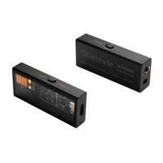 퀘스타일 M12 프로 하이파이 디코더 DAC/ 헤드폰 앰프 ESS9281AC DAC 및 전류 모드 증폭(CMA) 포함 - 고해상도 오디오 강력한 출력 USB 타입-C 연결 실버, 블랙- M15i