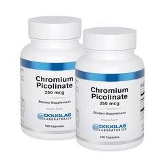 더글라스랩 크롬 피콜리네이트 250mcg Douglas Laboratories Chromium Picolinate, 100정, 2개