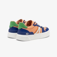 LACOSTE WOMEN'S L002 EVO HEEL POP SNEAKERS 47SFA0065 ORG/NVY ABQ