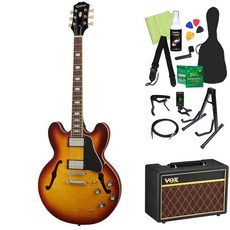 Epiphone ES-335 Figured Raspberry Tea Burst 일렉트릭 기타 초보자 14점 세트 VOX 앰프 부착 세미아 코 기타 ES 에피폰