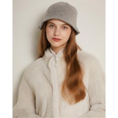 닥스 악세서리 남성 20FW [캐시미어100%]여성 그레이 캐시미어 벙거지 버킷햇 DBHE0F034W2