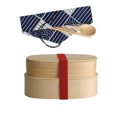 원목 도시락 일본식 나무 도시락통 직장인 도시락 뉴타임즈, 개, D, 1개