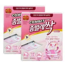 컴배트 좀벌레싹 방충제 아로마향 서랍장용 24개입, 12g, 2개