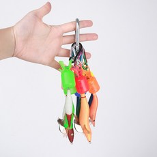 에기 훅 캡 카라비너 훅커버 안전캡, 형광 10개, 10개