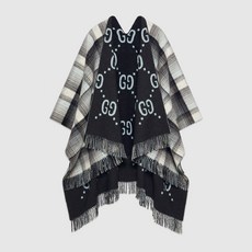 Gucci Reversible GG wool poncho 553118 4G200 1261