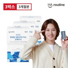 [KT알파쇼핑][하루틴] 루테인 알티지오메가3 550mg x 180정 3개월, 3개, 60정