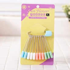 옷핀브로치 의상 고정용 Pin 큰사이즈 안전핀 컬러옷핀 기타부엌 상품 + 95191싱알, 이 상품이 맘에 들어여!