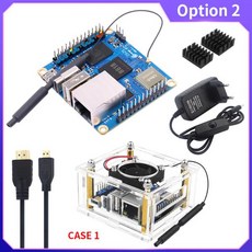 Orange Pi Zero 3 기가비트 LAN 포트 싱글 보드 Allwinner H618 64 비트 16MB SPI 플래시 듀얼 밴드 WiFi5, 05 Option 2, 02 1GB RAM