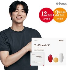 [덴프스]트루바이타민 X 12개월분+방송중 츄어블B 2박스, 상세 설명 참조, 단일옵션