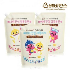 [S]핑크퐁 베이비 안심 세제 리필1개+유연제 리필 2개