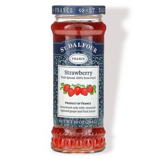 St. Dalfour 상달프 딸기잼 디럭스 딸기 스프레드 284g 프랑스잼, 1개