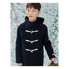 [빈폴키즈] 네이비 핸드메이드 후드 더플 코트