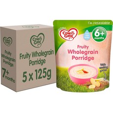 Cow & Gate 과일 통곡물 이유식 6개월 이상 카우앤게이트 영국분유직구 125g 5팩, 17묶음