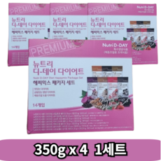 뉴트리디데이 다이어트 쉐이크 해피믹스, 350g, 4개