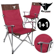 k4 릴렉스 캠핑체어(레드)1+1/낚시의자/캠핑의자/의자, 단품