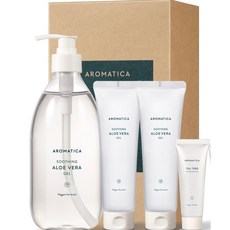 [ 아로마티카]알로에 베라 젤 500ml + 180ml*2 + 티트리 카밍 젤 50ml, 1 set, 1개