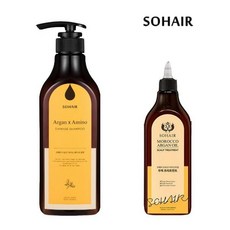 쏘헤어 모로코 아르간오일 데미지샴푸 500ml+트리트먼트 300ml