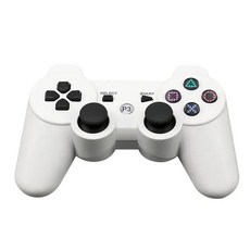 소니 PS3 슈퍼 슬림 PC 조이스틱 게임패드용 컨트롤러 플레이 스테이션 3 무선 블루투스 조이패드 6 축 자, 한개옵션1, 04 WHITE